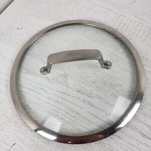 Ninja Foodi Cookware 8 Inch Inside Glass Replacement Lid Stainless Steel Handle
